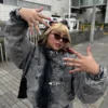 CHAQUETA BOXY FIT CAOS - Thumbnail Image 8